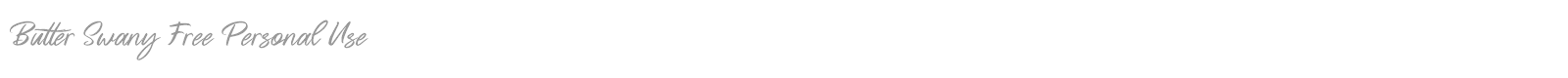 Butter Swany font preview